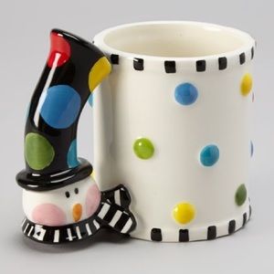 MUDPIE snowman mug